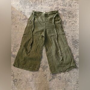 Anthropologie Wide Leg Ankle Pant